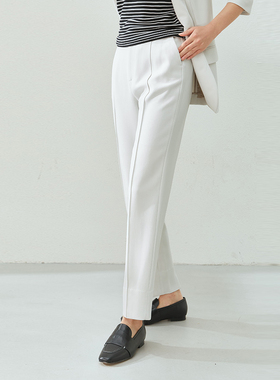 *WKZ04135 茉莉雅集 TH简约主义日本料三醋酸经典百搭烟管裤女