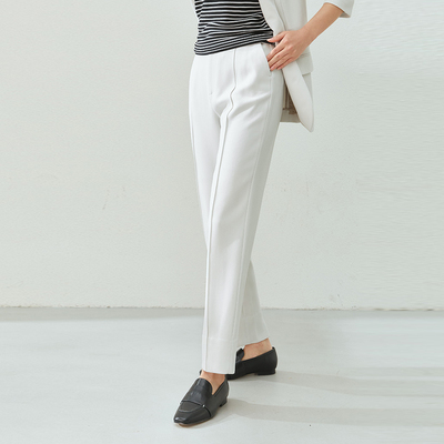 *WKZ04135 茉莉雅集 TH简约主义日本料三醋酸经典百搭烟管裤女