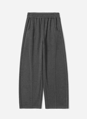 *WKZ08166 茉莉雅集 小暖炉牙签纹重磅保暖加厚含羊毛香蕉奶奶裤