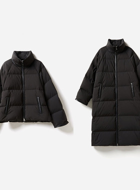 *WYR06070 意大利Olmetex棉感防水拼羊皮可追溯95白鹅绒服长短款