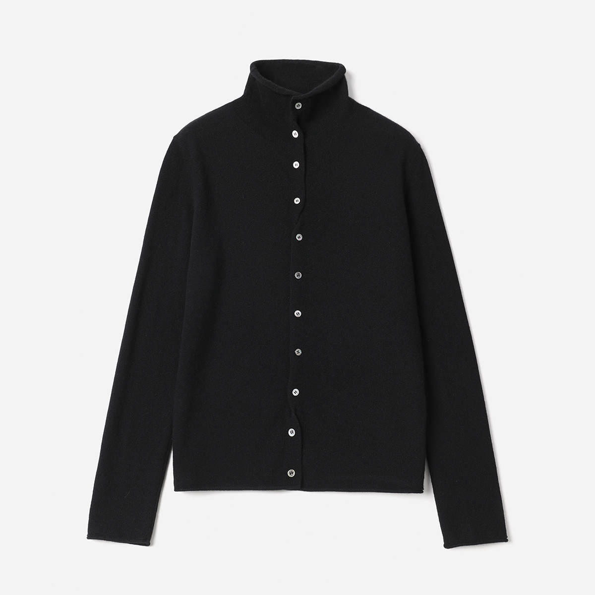 WZK08189 茉莉雅集 优雅斯文气质立领KVSS全羊绒长袖针织开衫女