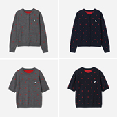 开衫 WZT09039 女 C趣味个性 提花绣花圆领羊毛针织套衫 茉莉雅集