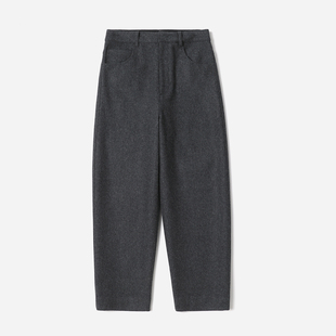 不可水洗老钱风真丝羊毛装 茉莉雅集 腰休闲造型哈伦裤 WKZ08269