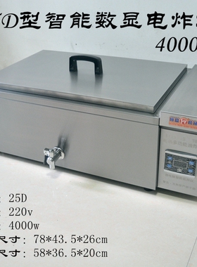 25D型智能数显4000W电炸锅油炸锅电炸炉油炸炉炸油条机炸薯塔机