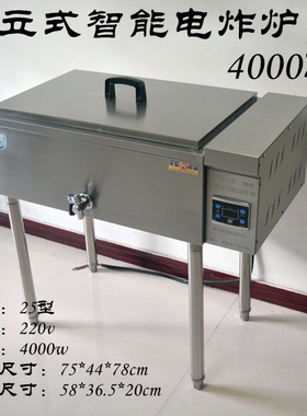 25D型立式智能数显4000W电炸锅油炸锅电炸炉油炸炉炸油条机炸薯塔