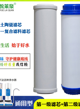 悦莱泉台式双核净水器H203-C-T02陶瓷活性炭滤芯专用配件通用型