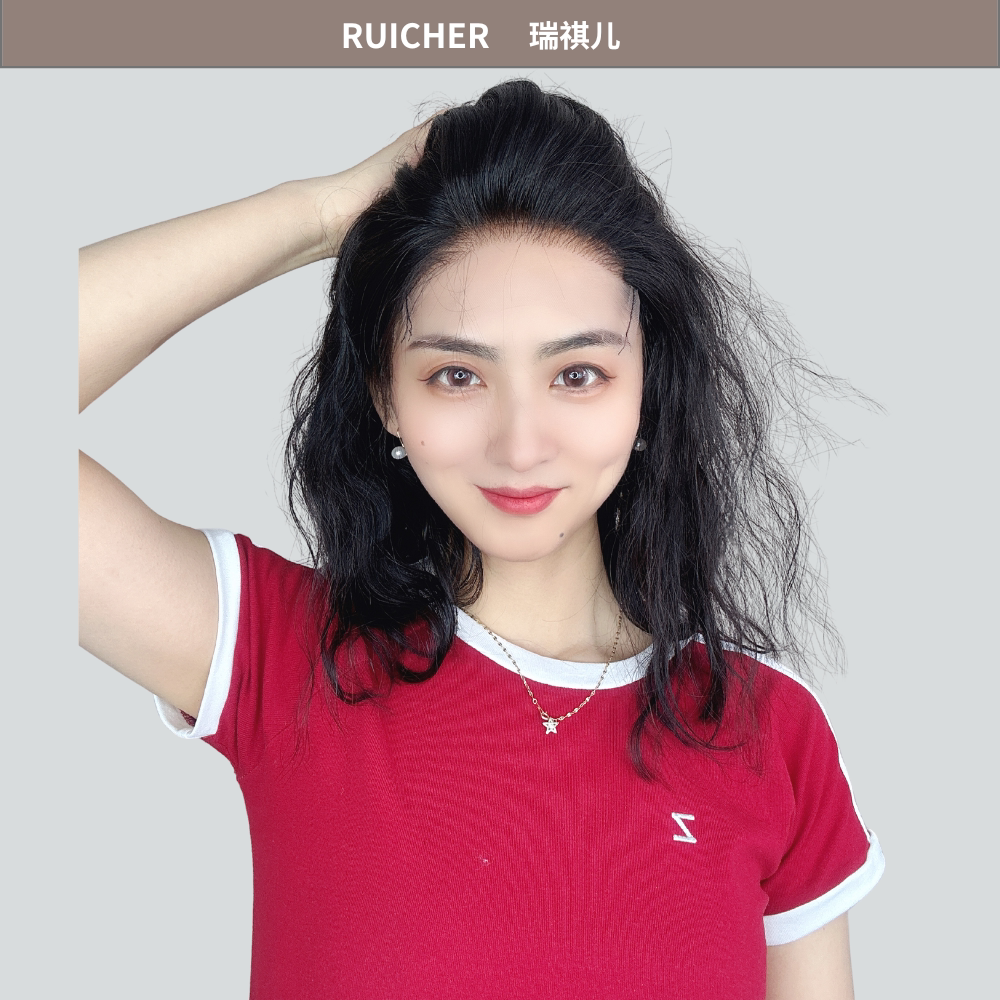 【升级蕾丝】女士假发套瑞士蕾丝真人发辫发夏天假发卷发波浪卷
