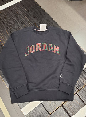 Air Jordan 男子秋冬抓绒保暖圆领套头针织卫衣 DV7461-010