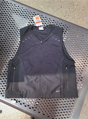 NIKE DRI-FIT ADV 男机能运动背心马拉松跑步反光马甲 HV2007-010