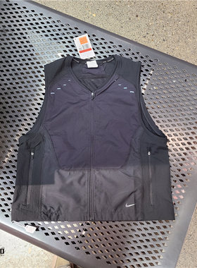 NIKE DRI-FIT ADV 男机能运动背心马拉松跑步反光马甲 HV2007-010