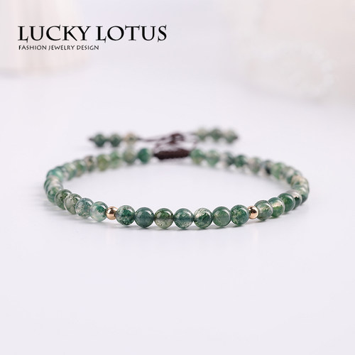 订制luckylotus水草极细美国手链