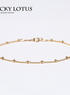 luckylotus珠宝首饰女14k注金