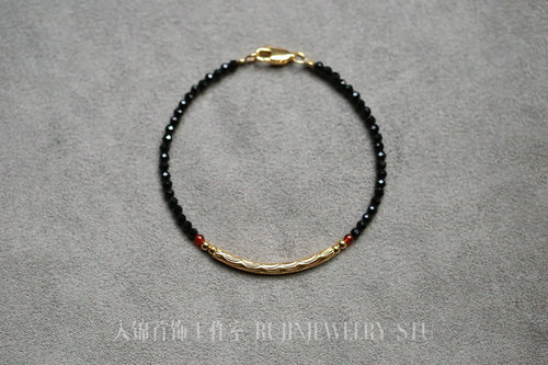 山间高品质刻面尖晶石定制款手链