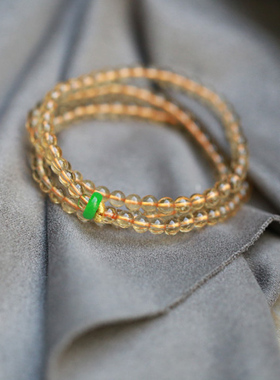 入锦原创设计天然黄水晶手链