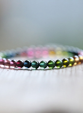 入锦定制 - 巴西天然糖果碧玺5.5mm 精致而美