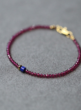 木槿刻面酒红极细紫牙乌