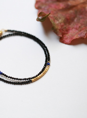 一枕南柯丨入锦定制尖晶石两圈细手链