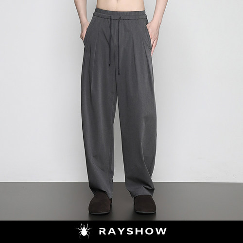 RAYSHOW「醋酸莫代尔」阔腿长裤