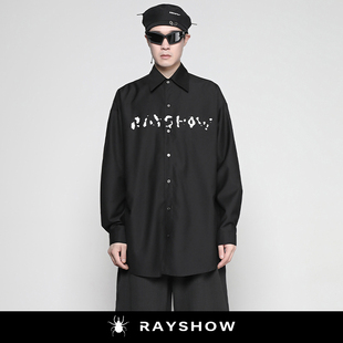 RAYSHOW·云端触感 原创设计宽松大廓形oversize长袖衬衫通勤战衣