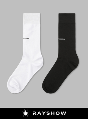 RAYSHOW·雷修｜32支精硫棉 吸汗透气防臭抗菌中筒袜日系英伦袜子