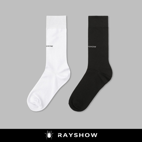 RAYSHOW@32支精硫棉中筒袜