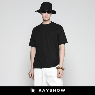 T恤男女潮 「福利」RAYSHOW·COS基础百搭纯色圆领微宽松休闲短袖