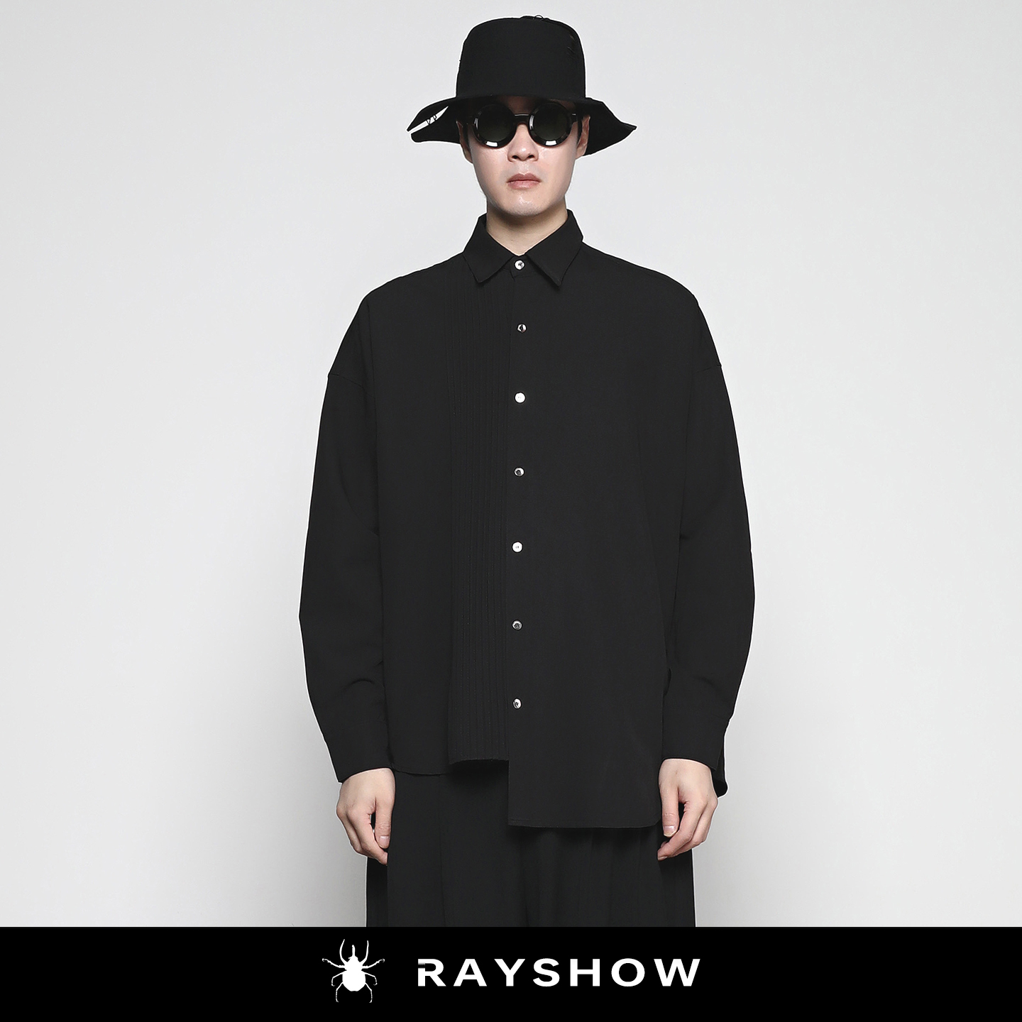 RAYSHOW「结构诗学」风琴褶衬衫