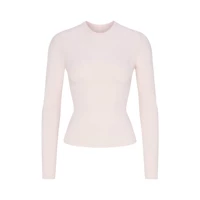 JERSEY LONG SLEEVE-barely pink