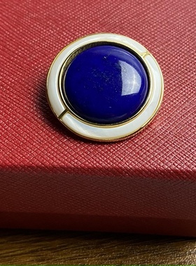 天然阿富汗青金石胸针吊坠休闲女