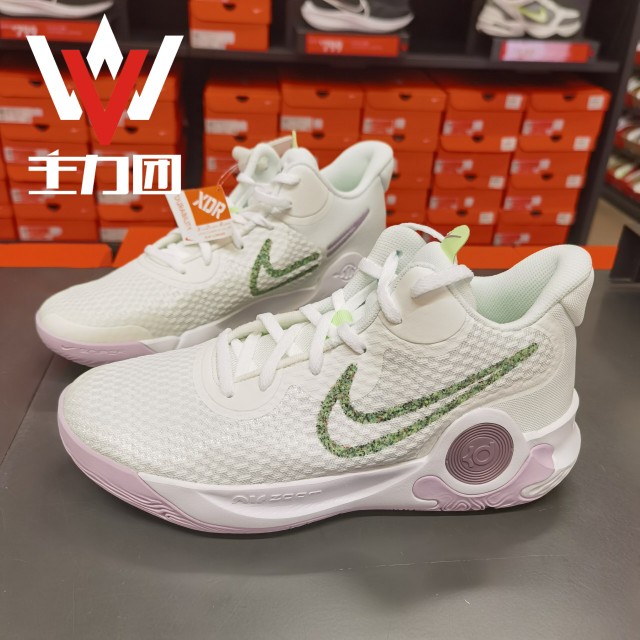 Nike/耐克KD Trey 5杜兰特白紫简版男子实战耐磨篮球鞋DJ6922-100