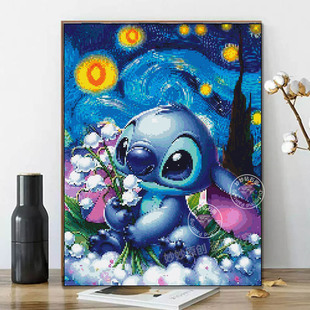 2025新款Stitch史迪仔十字绣史迪奇钻石画diy手工成人马赛克刺绣