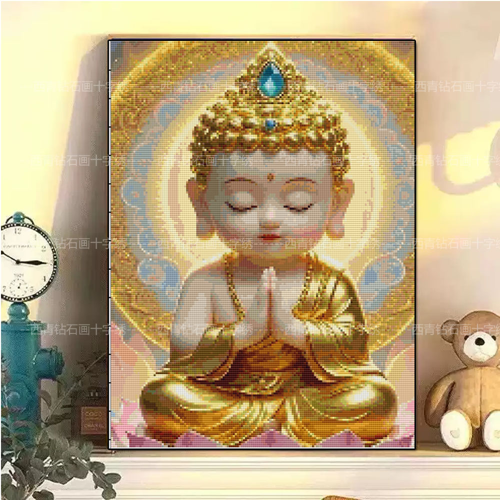 治愈疗愈手工DIY如来钻石贴画艺术墙装饰画diy手工水钻马赛克刺绣