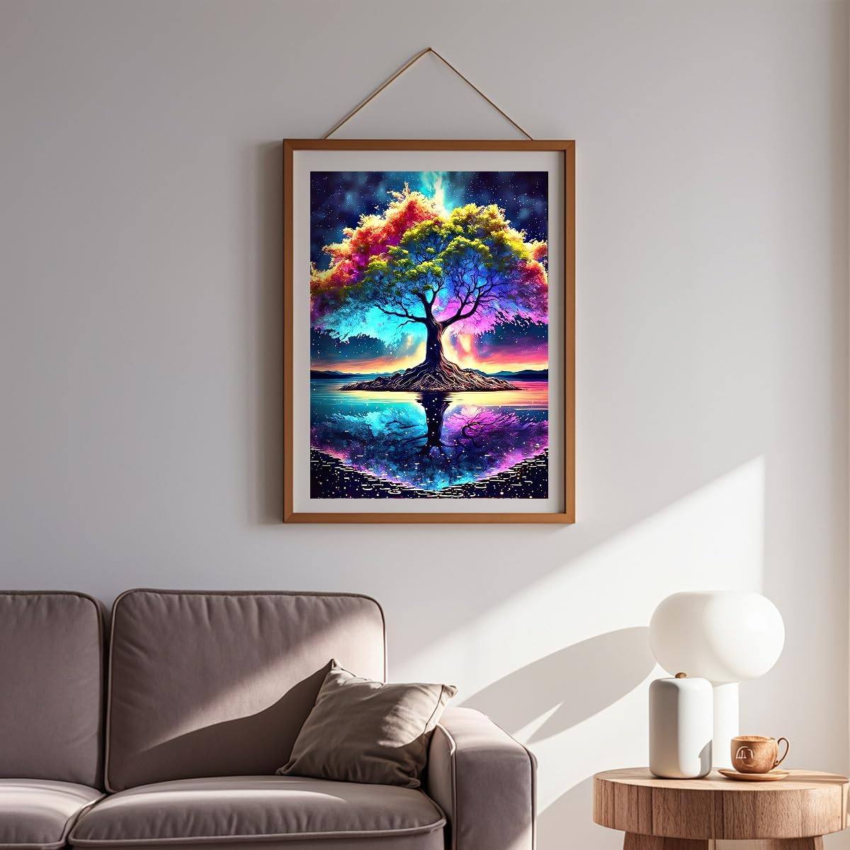 5D生命之树钻石画景色自然成人diy手工砖石马赛克十字绣2026新款,居家布艺,钻石绣,淘宝优惠券,粉丝福利购,淘宝优惠卷