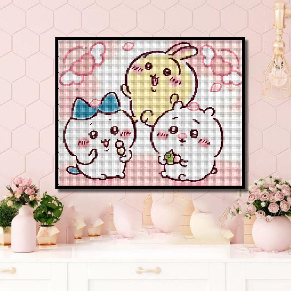 2025新款小八乌萨奇十字绣钻石画chiikawa吉伊卡哇点钻贴画 砖石,居家布艺,钻石绣,淘宝优惠券,粉丝福利购,淘宝优惠卷