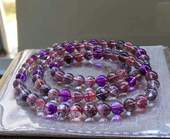回收天然紫发超七多圈手链 规格6.5mm左右 重31.7克晶体通透干净