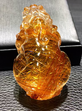 纯天然铜顺发猫眼貔貅吊坠规格54.5*33*28mm净重67.8克