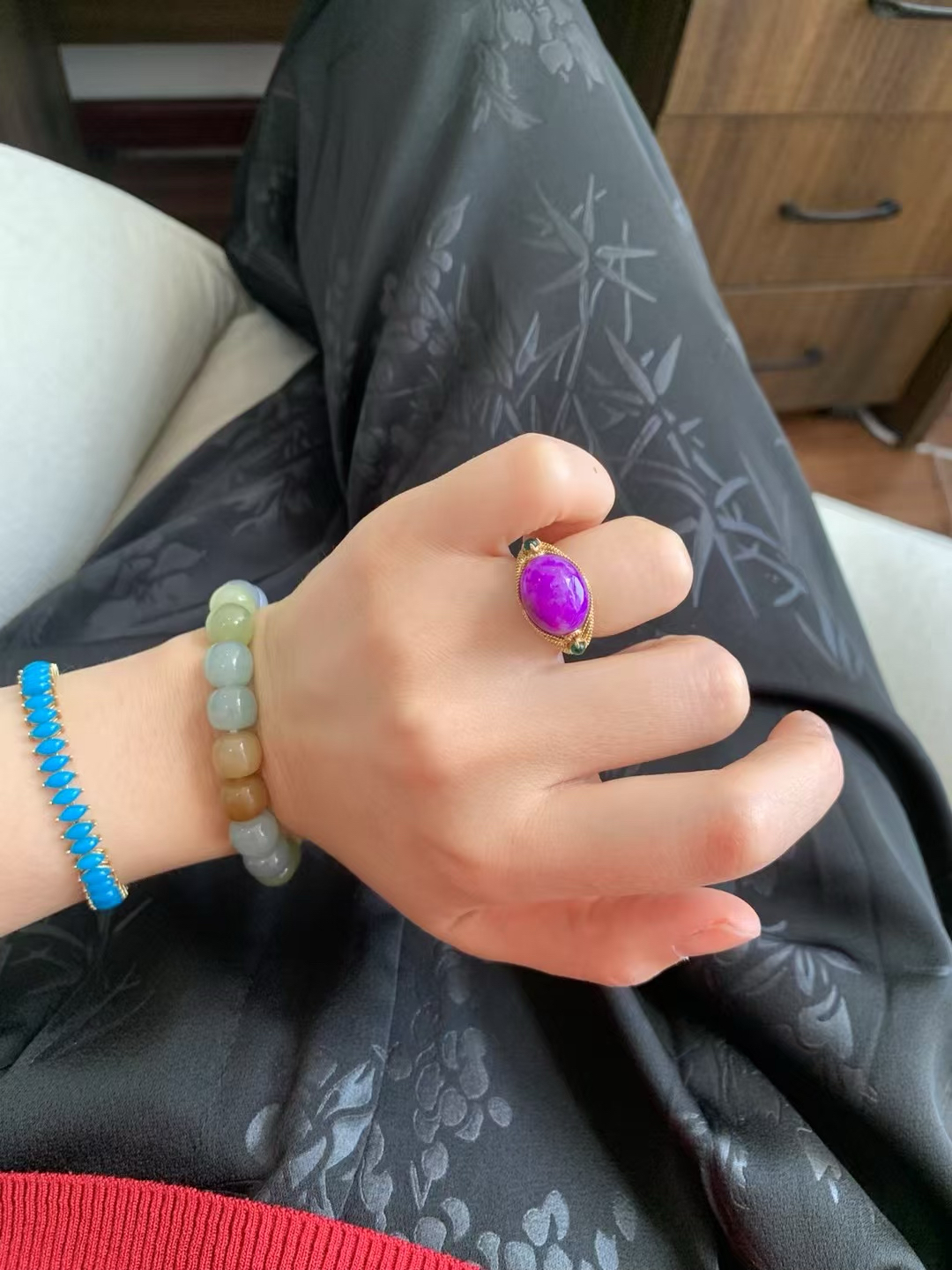 回收樱花舒俱来手链苏纪石手牌翡翠手镯18k金镶嵌戒指吊坠项链