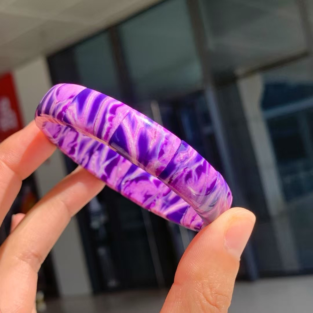 回收舒俱来粉紫幻彩手排 是看一手镯