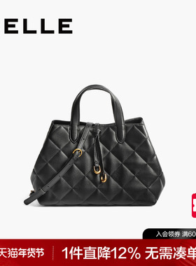 百丽包包女2025新款小香风通勤单肩斜挎手提大容量托特包F9997CX5