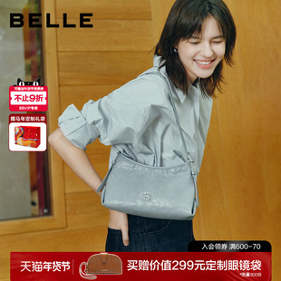 【情人节礼物】百丽女包2026新款时光植鞣小号腋下包斜挎包X2097