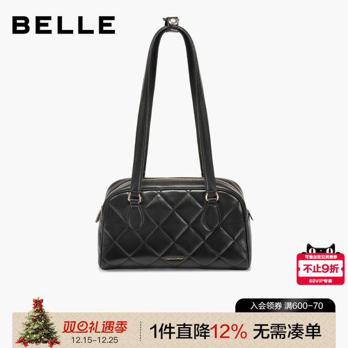 百丽25冬季新款时尚休闲波士顿包