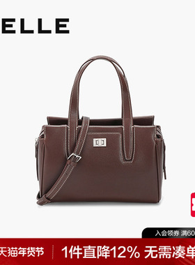 百丽包包女2025新款高级质感通勤单肩斜挎手提包7939AAX5