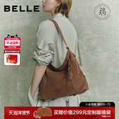 情人节礼物 百丽女包流浪摩卡植鞣hobo包大容量托特包8562ACX5