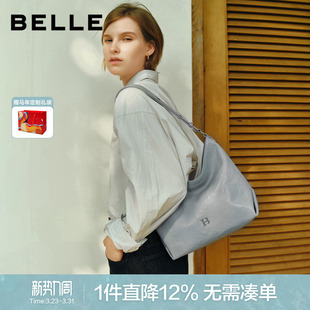 张艺凡同款 时光植鞣中号托特包腋下包X2125AX6 百丽包包女2026新款