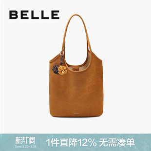 百丽女包新款 百搭时髦miu系简约大号托特包大容量单肩包BL856CX5