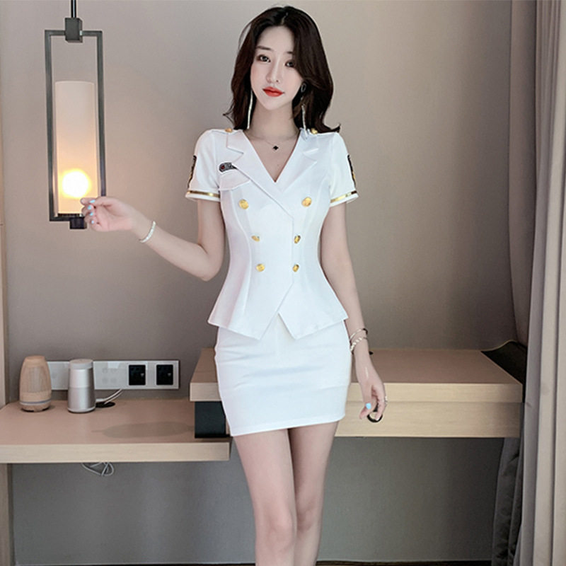 女夏制服桑拿店套装spa技师养生美容院会KTV足浴高端工作服所足疗