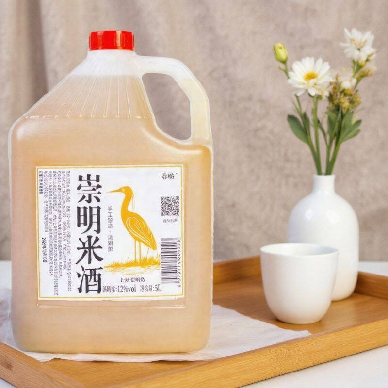 春昉正宗上海崇明老白酒12度清甜型糯米酒传统发酵糯米纯粮5L大桶