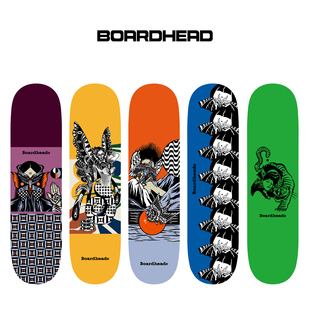 BOARDHEAD 面具系列 街式 进口枫木 专业滑板 板面