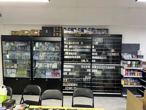 多层卡柜卡牌木制集卡卡游展示柜