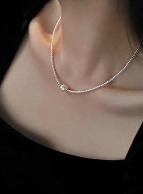 精致时尚轻奢小香风超细锁骨链